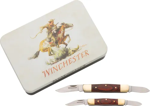Winchester Repeating Arms WINCHESTER KNIFE SS/WOOD STOCKMAN COMBO W/KNIFE TIN