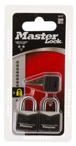 Master Lock Wide Covered Padlock 2 Pack 121T