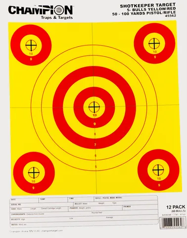 Champion Targets Shotkeeper 5-Small Bull 45562
