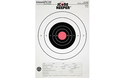 Champion Targets Scorekeeper Pistol Slowfire 45723