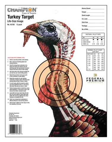 Champion Targets Life Size Turkey Target 45780