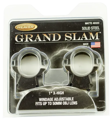 Weaver Grand Slam Adjustable 1" X-High Matte 49320