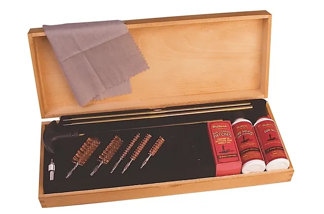 Outers Deluxe Cleaning Kit Wood Case 96231