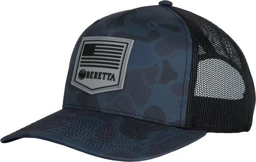 Beretta BERETTA CAP PM TRUCKER R 112 RUBBER PATCH BLUE DUCK CAMO