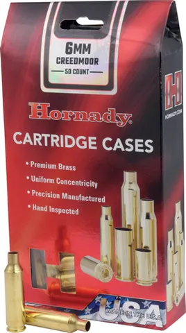 Hornady Unprimed Cases 6mm Creedmoor 86280
