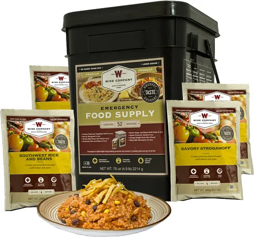 Wise Foods Emergency Supplies 52 Serving Prepper Pack 01152