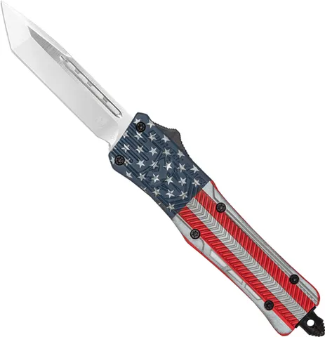CobraTec Knives COBRATEC LARGE CTK1 OTF AMERICAN FLAG CRKTE 3" TANTO
