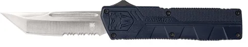 CobraTec Knives COBRATEC LIGHTWEIGHT OTF NYPD BLUE 3.25" TANTO SERRATED