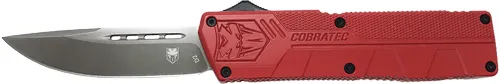 CobraTec Knives COBRATEC LIGHTWEIGHT OTF RED 3.25" DROP POINT