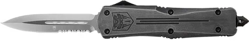 CobraTec Knives COBRATEC MEDIUM FS3 OTF  STONE WASH 3" D2 DAGGER 1 SIDE SRRTD