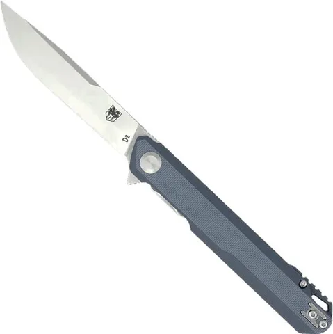 CobraTec Knives COBRATEC MONARCH 3.5" FOLDER GREY D2 STEEL W/CLIP