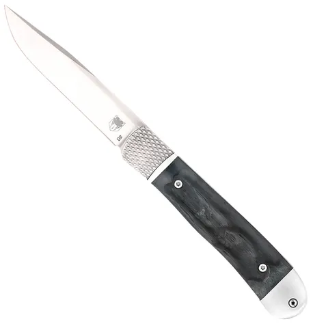 CobraTec Knives COBRATEC TRAPPER HIDDEN RELEASE 3.18" BLACK BNE SCALES