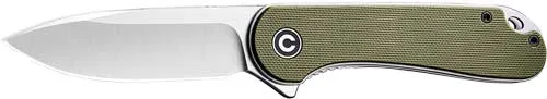 Civivi CIVIVI KNIFE ELEMENTUM 2.96" GREEN G10/SATIN D2 LINER LOCK