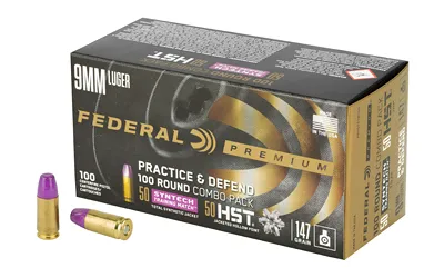 Federal FED PRCTC &DFND 9MM HST/SYN 147GR