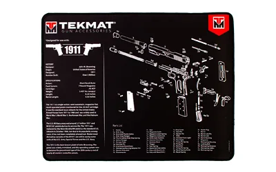 TekMat TEKMAT ARMORERS BENCH MAT ULTRA 15"X20" 1911 BLACK
