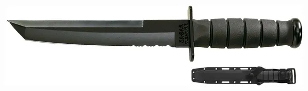 Ka-Bar Tanto Serrated Fixed Blade 1245