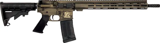 Great Lakes Firearms GLFA AR15 BATTLEWORN.223 WYLDE 16" 1:8 NIT BBL BRONZE