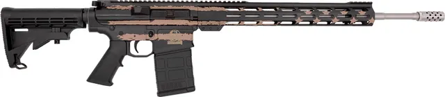 Great Lakes Firearms GLFA AR10 RIFLE 6.5CM 20" S/S BBL 10-SHOT DESERT FLAG