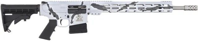 Great Lakes Firearms GLFA AR10 RIFLE .308 WIN. 18" S/S BBL 10RD PURSUIT SNOW CAMO
