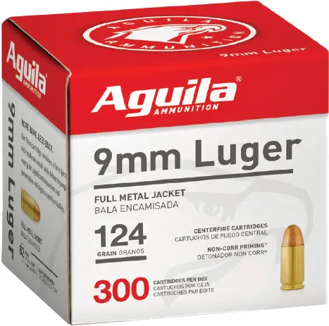 Aguila AGU 9MM 124GR FMJ 300RD