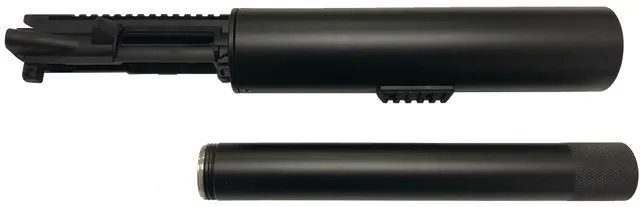 F5 MFG F5 MFG Soda Can Launcher - Black | Picatinny Rail | Includes Golfball/Net/Smoke Canister attachment