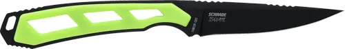 Schrade SCHRADE KNIFE ISOLATE CAPER FIXED 3" AUS-10 BLACK/GREEN