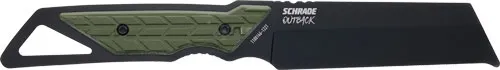 Schrade SCHRADE KNIFE OUTBACK CLEAVER FIXED 3.6" BLACK/GREEN