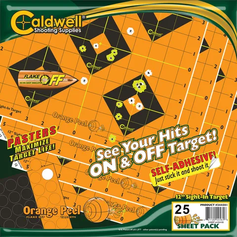 Caldwell CALDWELL SIGHT-IN TRGT 12" 5PK