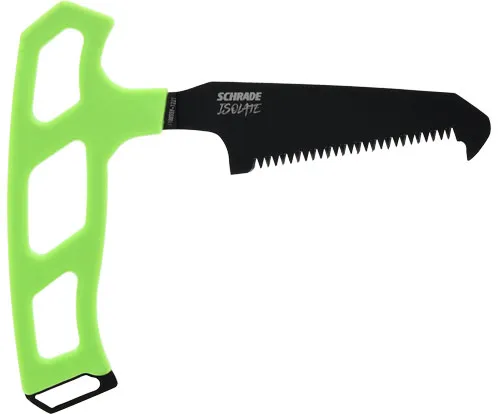 Schrade SCHRADE KNIFE ISOLATE SMALL BONE SAW 3" T-HANDLE SK5 GREEN
