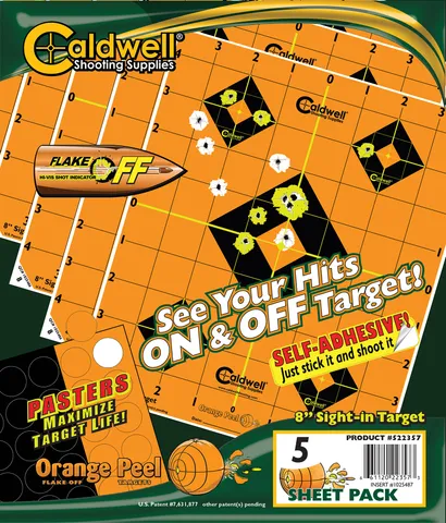 Caldwell CALDWELL SIGHT-IN TRGT 8" 5PK
