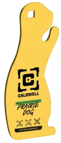 Caldwell CALDWELL AR500 RIMFIRE PRAIRIE DOG TARGET 1/4" YELLOW