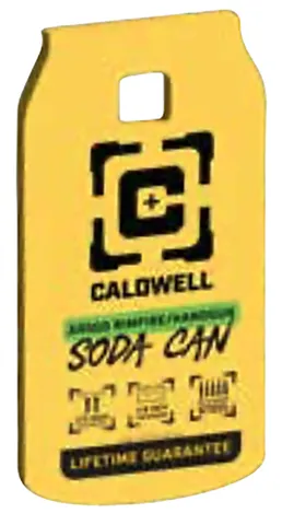 Caldwell CALDWELL AR500 RIMFIRE SODA CAN TARGET 1/4" YELLOW