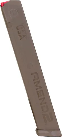 Amend2 AMEND2 MAGAZINE GLOCK DOUBLE STACK 9MM 34 RD POLYMER FDE