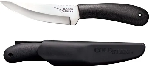 Cold Steel COLD STEEL ROACH BELLY 4.5" PLAIN EDGE BLADE W/SHEATH