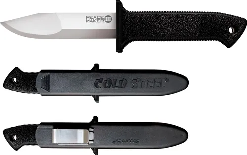 Cold Steel COLD STEEL PEACE MAKER III 4" PLAIN EDGE BOOT KNIFE W/SHEATH