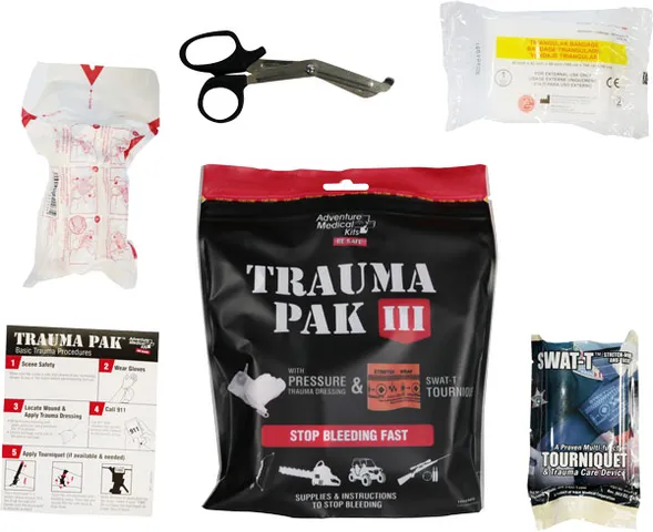 Adventure Medical Kits ARB TRAUMA PAK III W/DRESSING & SWAT TOURNIQUET