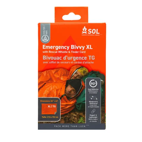 SOL SOL Emergency Bivvy XL with Rescue Whistle