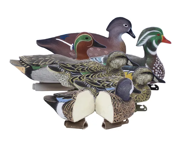 Iota Outdoors Higdon Outdoors 19993 Standard Puddle Pack Early Season Teal/Wood Duck Species Multi Color Foam Filled 6 Pack