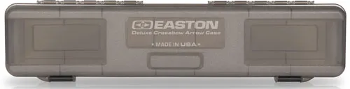 Easton EASTON DELUXE CROSSBOW BOLT BOX HOLDS 12 XBOW BOLTS GREY