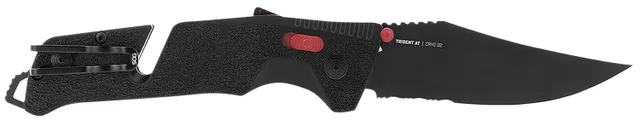 S.O.G SOG Trident AT Black Red Partially Serrated