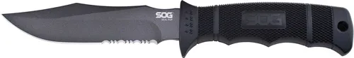 S.O.G SOG KNIFE SEAL PUP 4.75" BLACK SERRATED W/KYDEX SHEATH