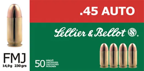 Sellier & Bellot Handgun Full Metal Jacket SB45GAP