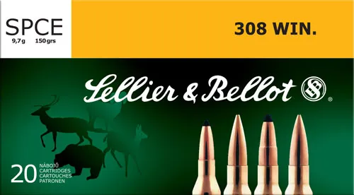 Sellier & Bellot Rifle Hunting Soft Point Cut-Through Edge SB308D
