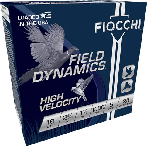 Fiocchi Fiocchi 16HV5 Field Dynamics High Velocity 16 Gauge 2.75" 1 1/8 oz 5 Shot