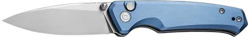 Civivi CIVIVI KNIFE ALTUS 2.97" BLUE/ STONEWASH BUTTON LOCK