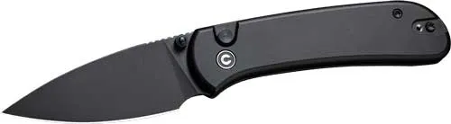Civivi CIVIVI KNIFE QUIBIT 2.98" BLK/ BLK STONEWASH BUTTON LOCK