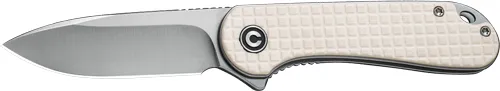 Civivi CIVIVI KNIFE ELEMENTUM 2.96" IVORY G10/SATIN D2 LINER LOCK