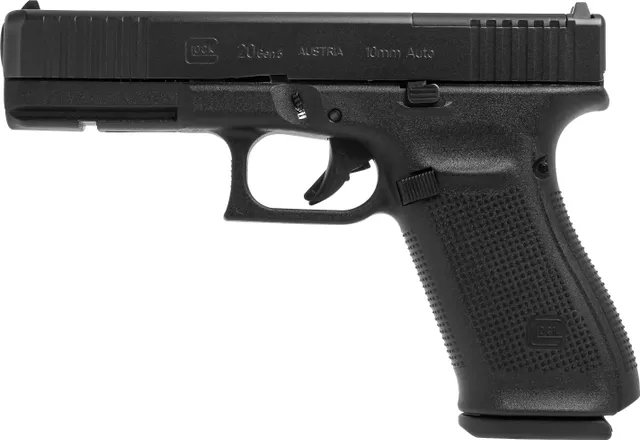 Glock GLOCK 20 MOS 10MM GEN5 FIXED SIGHTS 15-SHOT BLACK G-GUN!