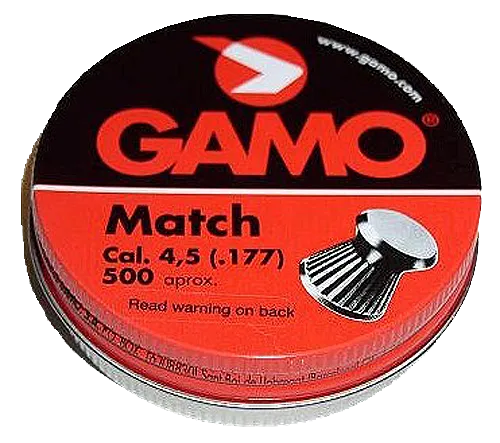 Gamo Match Flat Nose Airgun Pellets 632003454
