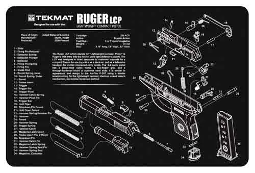 TekMat RUGER LCP 17-RUGERLCP